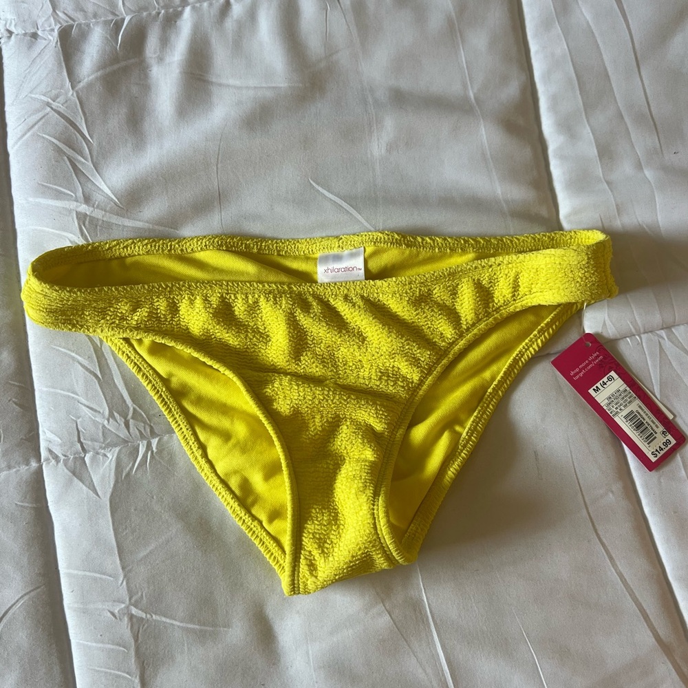 Xhilaration light yellow bikini bottoms, NEVER WORN, new with tags!